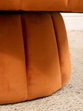 Load image into Gallery viewer, Burnt Orange Swivel Chair