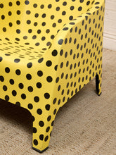 Load image into Gallery viewer, Yellow Black Dot Chair