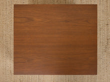 Load image into Gallery viewer, Vintage Walnut Three-Drawer Nightstand with Brass Campaign Hardware
