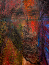 Load image into Gallery viewer, Duality by Spencer Collins Large Expressionist Figurative Painting with Abstract Faces