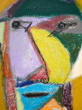Load image into Gallery viewer, Cubist Portrait by Spencer Collins Large Geometric Expressionist Painting