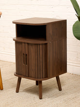 Load image into Gallery viewer, Tambour Door Nightstand