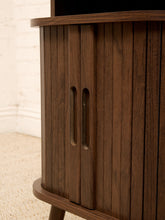 Load image into Gallery viewer, Tambour Door Nightstand