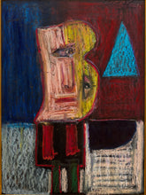 Load image into Gallery viewer, Geometric Figure by Spencer Collins Expressionist Portrait with Cubist Forms