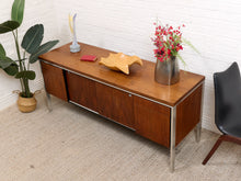 Load image into Gallery viewer, Walnut and Chrome Credenza