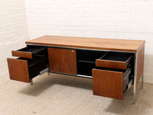 Load image into Gallery viewer, Walnut and Chrome Credenza