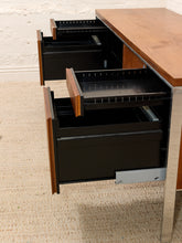 Load image into Gallery viewer, Walnut and Chrome Credenza