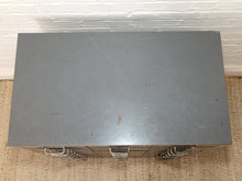 Load image into Gallery viewer, Vintage Industrial Steel Flat File Cabinet with 27 Label-Pull Drawers