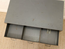 Load image into Gallery viewer, Vintage Industrial Steel Flat File Cabinet with 27 Label-Pull Drawers