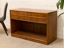 Load image into Gallery viewer, Oak Double Drawer Cabinet with LP Cubby