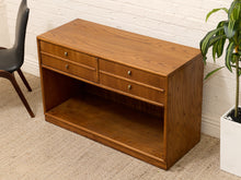Load image into Gallery viewer, Oak Double Drawer Cabinet with LP Cubby