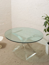 Load image into Gallery viewer, Vintage Lucite Sculptural Dining Table with Glass Top