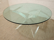 Load image into Gallery viewer, Vintage Lucite Sculptural Dining Table with Glass Top