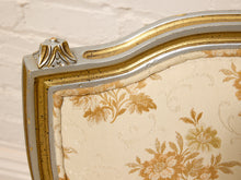 Load image into Gallery viewer, Vintage Hollywood Regency Giltwood Floral Bergère Chair