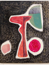 Load image into Gallery viewer, Abstract Still Life by Cesar Platero with Red Pedestal and Green Form