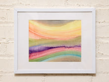Load image into Gallery viewer, Watercolor Valleys Original Framed by Elizabeth Marz