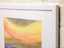 Load image into Gallery viewer, Watercolor Valleys Original Framed by Elizabeth Marz