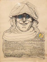 Load image into Gallery viewer, 1973 John Lennon Portrait Drawing by Gabe Perillo