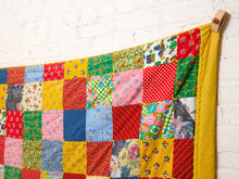 Load image into Gallery viewer, Yellow Funky 1970’s Quilt