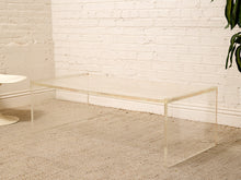Load image into Gallery viewer, Vintage Mid-Century Modern Clear Lucite Waterfall Coffee Table