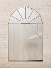 Load image into Gallery viewer, Fanlight Deco Mirrored Wall Mirror with Gold Frame