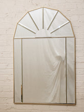 Load image into Gallery viewer, Fanlight Deco Mirrored Wall Mirror with Gold Frame