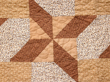Load image into Gallery viewer, Brown Geometric Quilt