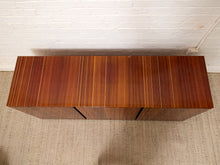 Load image into Gallery viewer, Vintage Italian High-Gloss Wood Three-Door Credenza