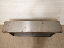 Load image into Gallery viewer, Vintage Industrial Metal Open Shelf Console Cabinet