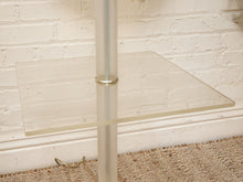 Load image into Gallery viewer, Vintage Hollywood Regency Lucite and Brass Floor Lamp with Built-In Table
