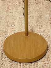 Load image into Gallery viewer, Modern Brass-Tone Floor Lamp with Pleated Shade