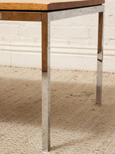 Load image into Gallery viewer, Vintage Knoll International Coffee Table with Wood Top and Chrome Frame