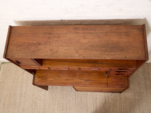 Load image into Gallery viewer, Vintage Mid-Century Modern Teak Secretary Desk with Fold-Down Writing Surface