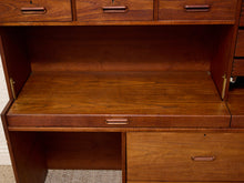 Load image into Gallery viewer, Vintage Mid-Century Modern Teak Secretary Desk with Fold-Down Writing Surface
