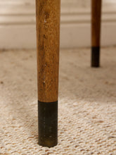 Load image into Gallery viewer, Vintage Brown Saltman Mid-Century Modern Round Walnut Side Table with Geometric Top