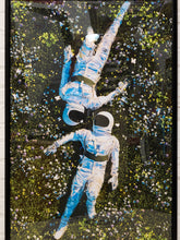 Load image into Gallery viewer, Surreal Astronauts in Forest Framed Art Print