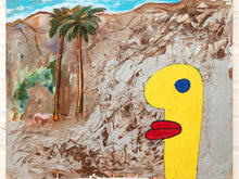Load image into Gallery viewer, Desert Yellow Figure by Julio De La Concha Contemporary Palm Springs Painting