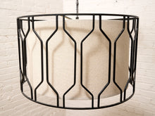 Load image into Gallery viewer, West Elm Honeycomb Drum Pendant Light