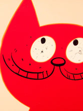 Load image into Gallery viewer, Whimsical Red Cat Pop Art Framed Wall Art