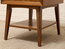 Load image into Gallery viewer, Mid-Century Modern Walnut Nightstand with Single Drawer