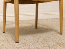 Load image into Gallery viewer, Modern Sculptural Oak Horseshoe Armchair with Black Seat
