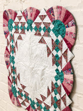 Load image into Gallery viewer, Pink and Green Pattern Quilt