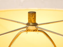 Load image into Gallery viewer, Vintage Olive Green Ceramic Column Table Lamp with Drum Shade