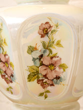 Load image into Gallery viewer, Vintage Iridescent Opaline Glass Table Lamp with Ornate Brass Base