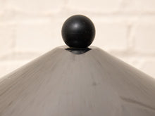 Load image into Gallery viewer, Vintage Sculptural Spiral Ribbon Table Lamp with Smoked Glass Base