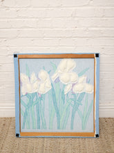 Load image into Gallery viewer, Vintage Modernist Purple Iris Botanical Artwork