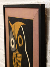 Load image into Gallery viewer, 1967 Korean Modernist Owl Artwork with Provenance