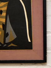 Load image into Gallery viewer, 1967 Korean Modernist Owl Artwork with Provenance