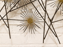 Load image into Gallery viewer, Modern Atomic Starburst Metal Wall Sculpture