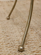 Load image into Gallery viewer, Vintage Three-Tier Metal & Glass Round Side Table